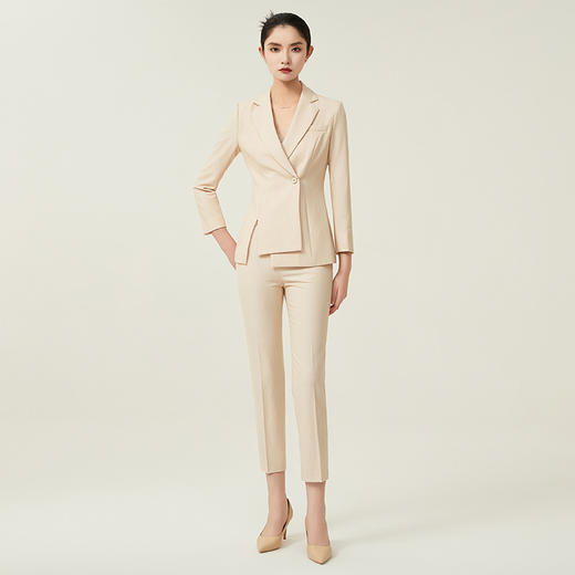 IWY/高端一粒扣西装外套女2023秋季新款时尚气质职业套装商务面试正装CP11386 商品图1