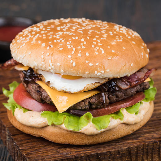 【代发】皓月安格斯牛肉汉堡饼谷饲半成品正品食材3肥7瘦100g/个 商品图2