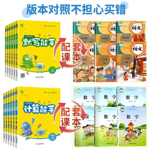 2025秋季通成小学上册同步语文数学计算提优诵读默写拼音能手一二三四五六年级 商品图3