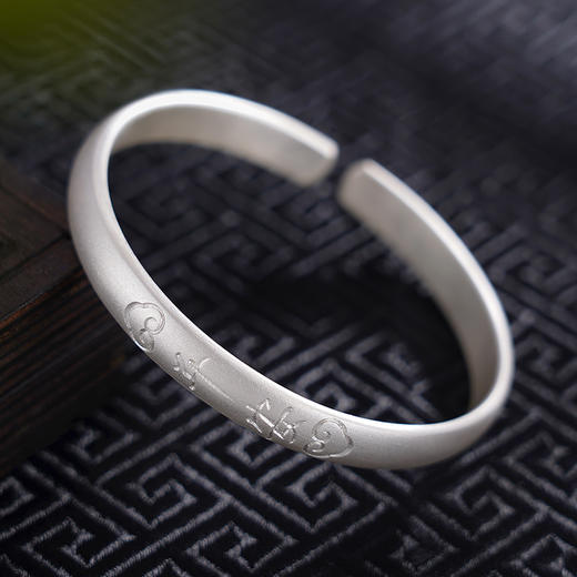 【云蓄平安】子佩集原创设计纯银999银手工手镯【55041125】2309 商品图7