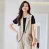 娜璐多 时尚西装马甲女早秋2023新款无袖坎肩背心上衣外穿马甲外套套装女 商品缩略图2