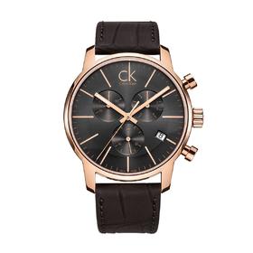 JT7612635081960 Calvin Klein CK手表 city chrono系列三眼计时皮带石英男士【可能没电】