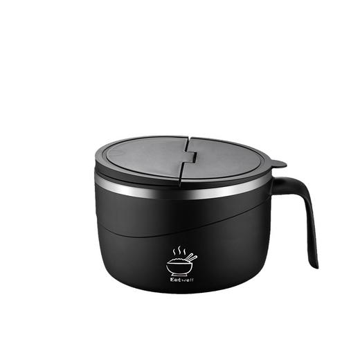 「数色可选！304不锈钢」304不锈钢泡面碗带盖保温密封便携学生快餐杯餐具日式便当盒饭盒餐饮用具 商品图4