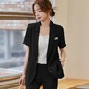娜璐多 夏季时尚西装外套女2023新款小个子气质高端短袖韩版薄款西服套装 商品缩略图2