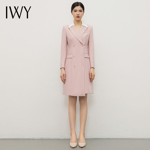 IWY/气质高端粉色西装连衣裙女演讲比赛服装正装高级感通勤职业套装裙Q13103 商品图1
