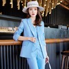 娜璐多 高级感OL通勤气质亮面炸街三件套女2023春秋新款韩版时尚西装套装 商品缩略图3