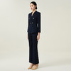 IWY/藏青高级感西装套装女总裁商务正装通勤职业装气质英伦风C11355+P31355 商品缩略图2