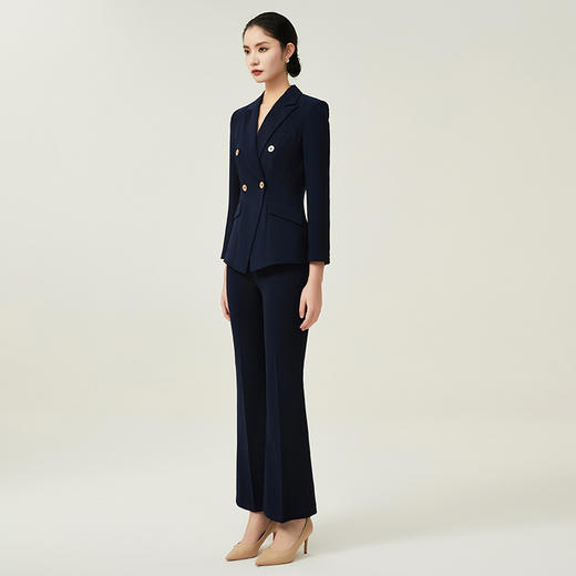 IWY/藏青高级感西装套装女总裁商务正装通勤职业装气质英伦风C11355+P31355 商品图2