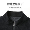 【圈】舒适【新款DLC】大依优型大码男装立领夹克商务外套男休闲加肥加大夹克上衣胖子显瘦Y 商品缩略图2
