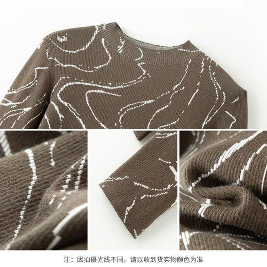 【商场同款】CNK3984 双色针织衫 显瘦好穿 艺术纹路时髦单品 商品图6