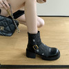 时尚个性，牛仔风潮甜酷厚底辣妹短靴QQJ-JZ-979 商品缩略图11