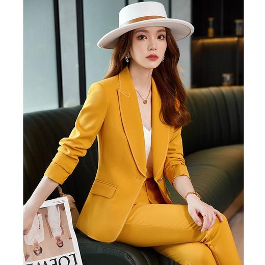 娜璐多 高级感时尚休闲西装套装2023年春秋新款气质女神范潮流西服两件套 商品图1