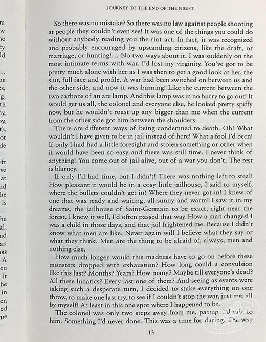 【中商原版】茫茫黑夜漫游 英文原版 Journey to the End of the Night Louis Ferdinand Celine 法文原版 小语种 英文对照 商品图5