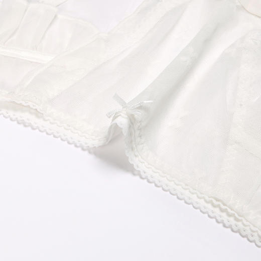 都市丽人时尚系列纯色蕾丝网布三角女士内裤新年本命年红品低腰三角裤LK33M5 商品图4