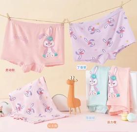 LF竹纤维儿童卡通印花小平角内裤282