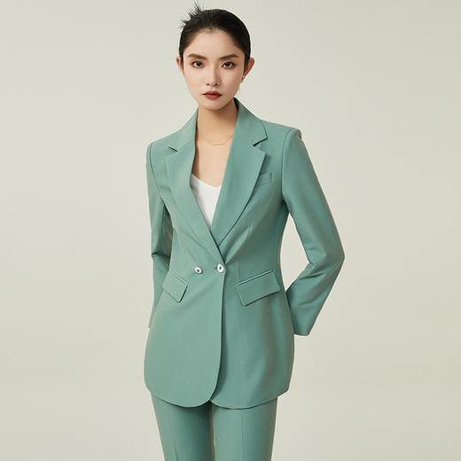 IWY/秋季长袖西装套装女气质显白主持上镜正装时尚休闲上班职业装C13501+P33501 商品图2