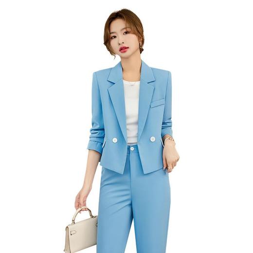 娜璐多 高级感时尚西装外套女2023年秋季新款气质女神范西服套装百搭西服 商品图4