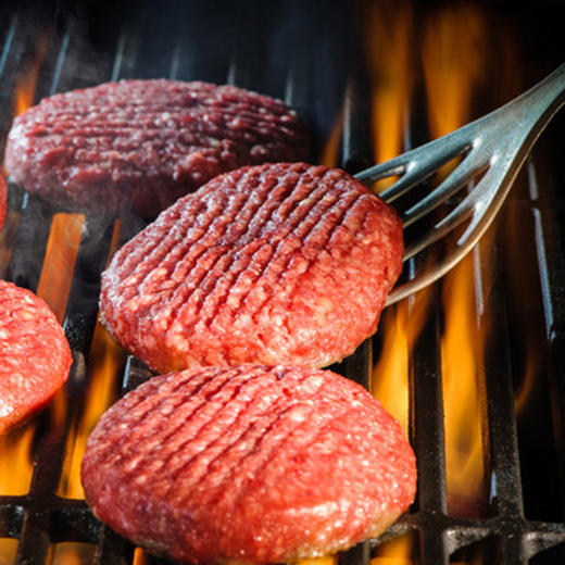 【代发】皓月安格斯牛肉汉堡饼谷饲半成品正品食材3肥7瘦100g/个 商品图1