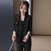 娜璐多 梅子色西装套装女高级感职业气质女神范秋季新款洋气时尚西服外套 商品缩略图2