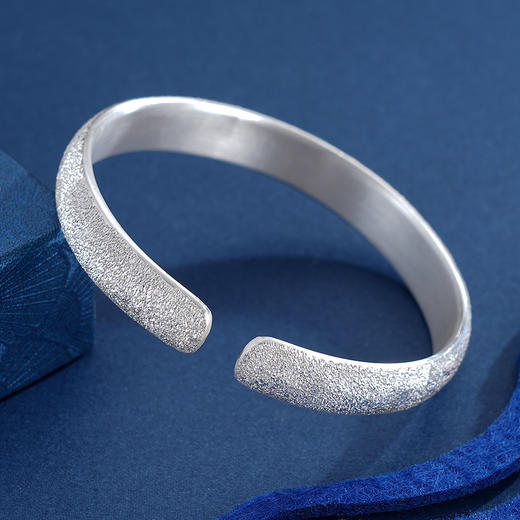 【繁霜滋晓】子佩集原创设计纯银999银手工手镯2309 商品图3