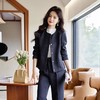 娜璐多 法式小香风外套+微叭裤套装女秋季2023新款设计感气质显瘦两件套 商品缩略图2