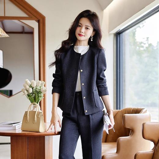 娜璐多 法式小香风外套+微叭裤套装女秋季2023新款设计感气质显瘦两件套 商品图2