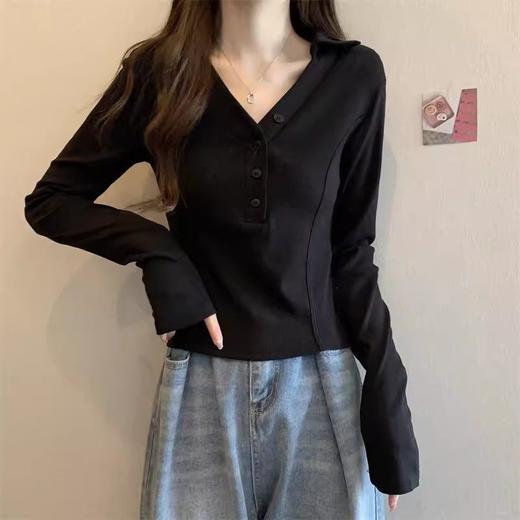 裁缝学苑AX121 设计感V领长袖t恤纸样针织衫女装打底衫上衣打版型 商品图1