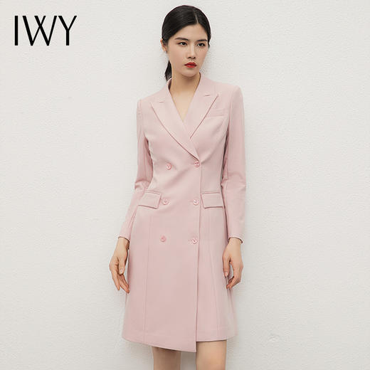 IWY/气质高端粉色西装连衣裙女演讲比赛服装正装高级感通勤职业套装裙Q13103 商品图2
