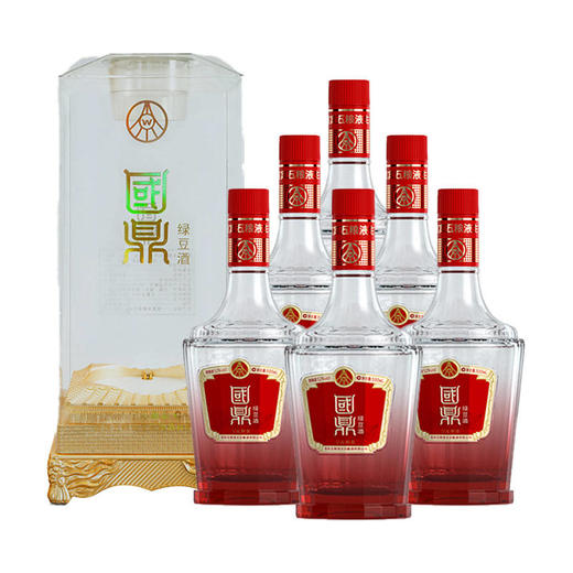 【推荐】五粮液生态 国鼎 宁沁和泰绿豆酒  52度 500ml x6 整箱 商品图2