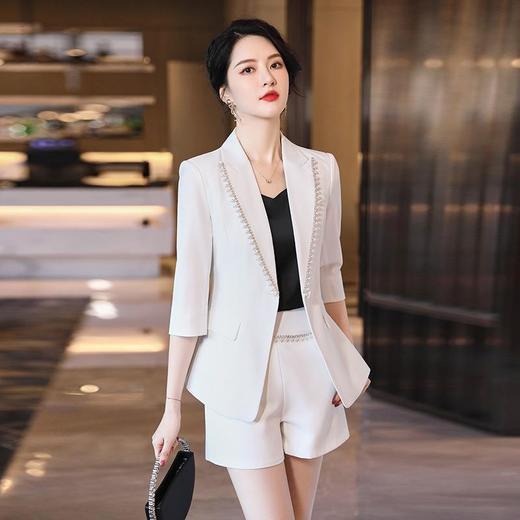 娜璐多 七分袖设计感西装套装女薄款2023春季新款气质时尚休闲小西服外套 商品图1