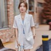 娜璐多 法式短袖西装外套女夏季薄款通勤装气质女神范休闲时尚小西服套装 商品缩略图2