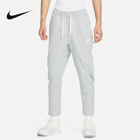 Nike/耐克男裤秋新款刺绣LOGO休闲训练灰色梭织运动长裤DX0625-077