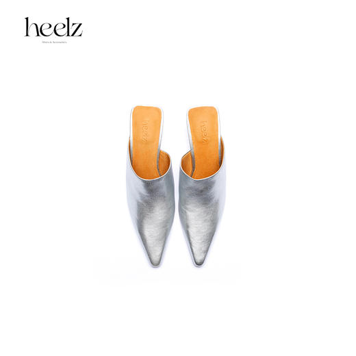 heelz设计师手工鞋履 ｜【H】艺术跟杏仁头穆勒凉鞋6公分鹿皮内里 商品图2