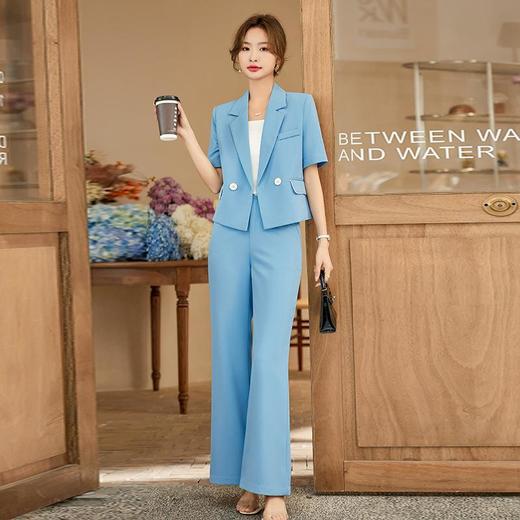 娜璐多 高级感休闲外套微喇叭时尚减龄2023娜璐多新款气质西装套装女夏季 商品图1