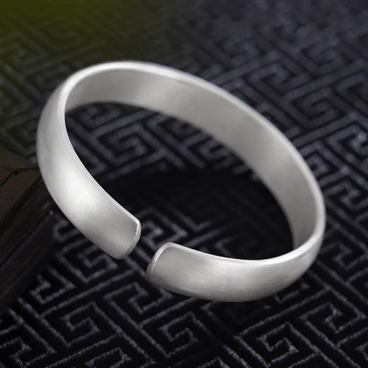 【夜未央】子佩集原创设计纯银999银手工手镯2309 商品图2