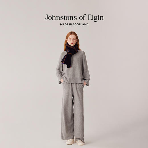 【MR. SLOWBOY联名系列】180x30cm 纯羊绒鱼骨纹围巾 商品图2