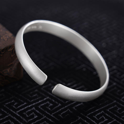 【净涵空】子佩集原创设计纯银999银手工手镯2309 商品图3