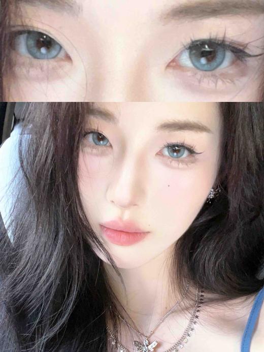 【年抛】蓝眼泪光 Lvycon | 中直径14.2 着色13.3 | 【同品牌多副更划算,选款完整色板在详情页】蓝色混血美瞳 商品图1