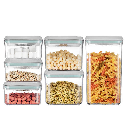 安扣 六件套正方形多用途密封罐 商品图1