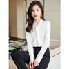 娜璐多 白色衬衫女2023秋季新款飘带设计感气质长袖上衣搭配半身裙两件套 商品缩略图2