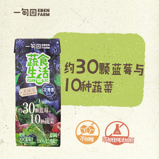 【健康果蔬汁】一甸园 蔬食生活 100果蔬汁 多口味合集锦 商品图7