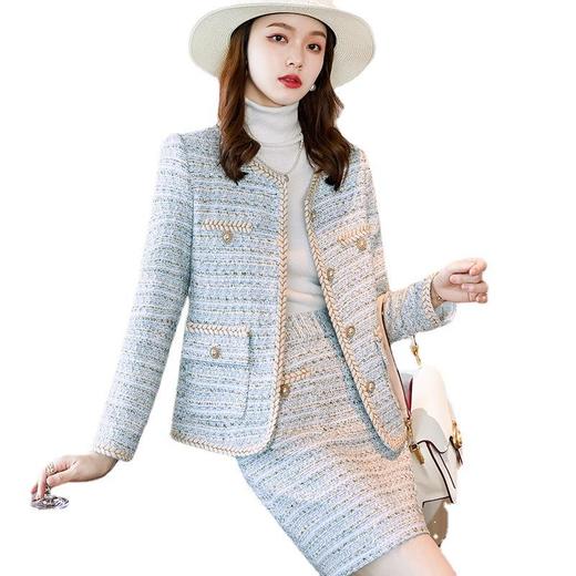 娜璐多 小香风套装女2023秋季新款名媛女装时尚洋气气质裙子两件套 商品图3