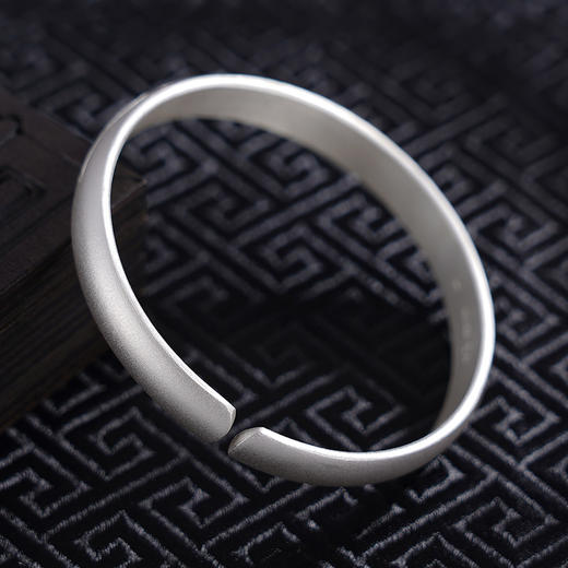 【游鱼莲田田】子佩集原创设计纯银999银手工手镯2309 商品图6