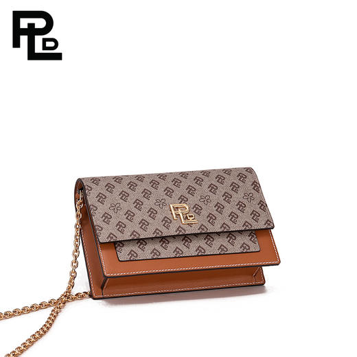 保兰德PLD东方雅奢老花压纹单肩包斜挎包链条包小方包体制内通勤中国包 商品图4