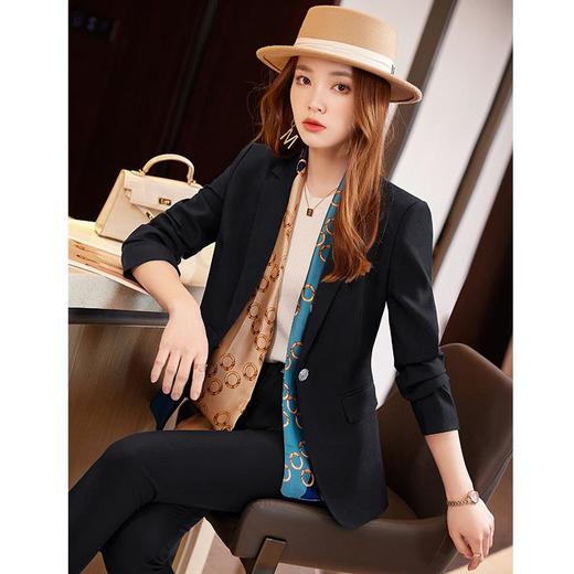娜璐多 休闲小西装外套娜璐多2023年秋季新款时尚气质西服单排扣套装百搭 商品图2