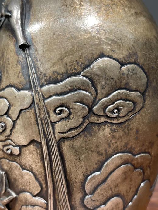 雕观音像瓷胎白银釉淨水瓶，顺丰包邮 商品图4