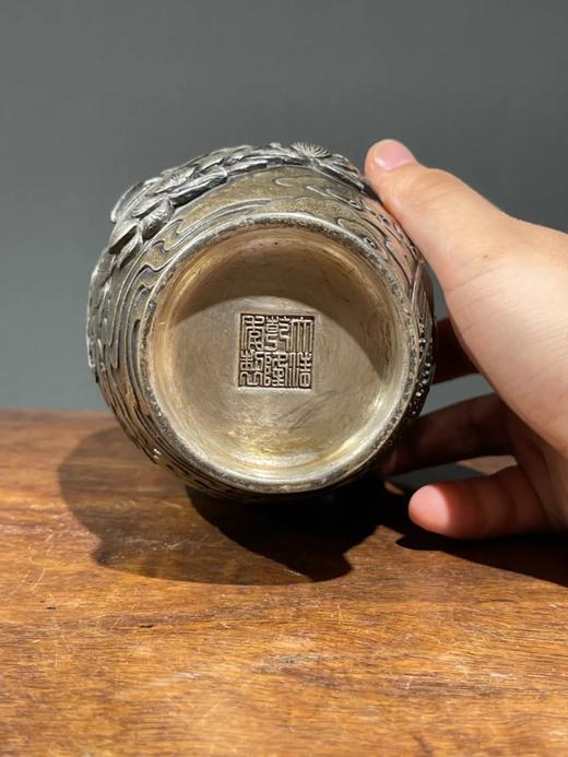 雕观音像瓷胎白银釉淨水瓶，顺丰包邮 商品图8