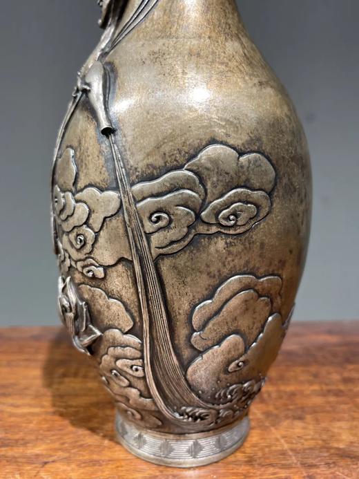 雕观音像瓷胎白银釉淨水瓶，顺丰包邮 商品图5