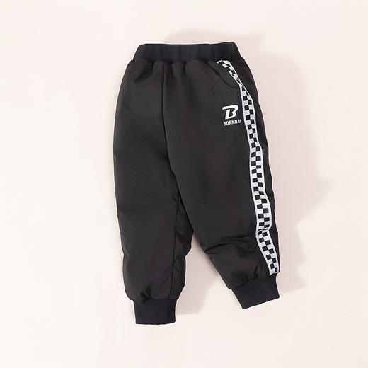 贝贝怡童装男童格纹拼接羽绒裤子冬季男宝宝防风防寒保暖束脚裤234K2526
 商品图5
