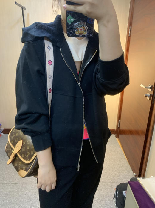 水淼2025秋新品时尚潮牌气质简约微弹休闲宽松外套7800 商品图4